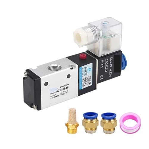 3V210-08 3 Way 2 Position 1/4" NO NC Pneumatic Solenoid Valve Air Directional Control DC12V DC24V AC110V AC220V(Only 3V210-08-NC,AC220V) von PEHOZBUIU