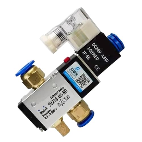 3V210-08NC 3V210-08-NO Two Position Three Normally Open And Normally Closed Pneumatic Solenoid Valve Air Valve(3V210-08-NO PC6-02,DC12V) von PEHOZBUIU