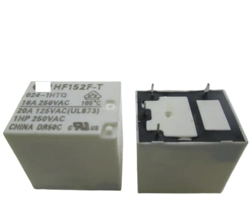 Relay HF152F-T-024-1HTQ HF152F-T 024-1HTQ HF152FT-024-1HTQ HF152FT 0241HTQ HF152FT-0241HTQ 24VDC DC24V 24V 16A 250VAC 5pin von PEHOZBUIU