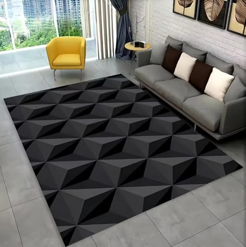 3D Geometrie Optical Illusion Aurora Bereich Teppich, Flanell Teppich Teenager Schlafzimmer Decor Carpet Vision Muster Illusion Teppich Wohnzimmer, Teppich für Gaming-Stuhl, 160x230 cm, Color 2 3D Geometrie Optical Illusion Aurora Bereich Teppich, Flanell Teppich Teenager Schlafzimmer Decor Carpet Vision Muster Illusion Teppich Wohnzimmer, Teppich für Gaming-Stuhl, 160x230 cm, Color 2 von PEIHUODAN