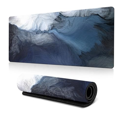 Gaming Mauspad Minimalist Desk Mat Extended Großes Mauspad Mit Rutschfesten Genähten Kanten Gummiboden Für Home Office Arbeit Spiel (Colour 3,50x100cm) von PEIHUODAN