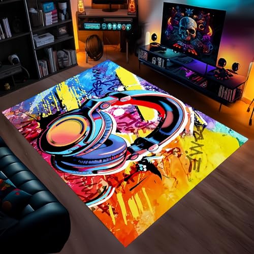 Gaming Teppich Für Jungenzimmer Cooles 3D Design Shooter Gamer FPS Muster Große Gamer Teppiche Für Wohnzimmer Teenager Erwachsene Kinder Jungen Schlafzimmer Teppich Dekor (Farbe 6,100x120cm) von PEIHUODAN