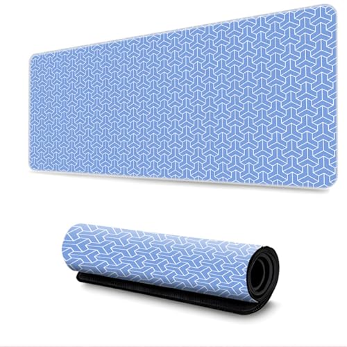 PEIHUODAN Abstrakt Rhombus Regular Geometry Mauspad XXL, Gaming Gamer Mauspad, Mauspad mit Genähten Rändern, Mauspad mit Rutschfester Unterlage, Waschbares Tastaturpad (1000 * 500 * 3mm,Farbe10) von PEIHUODAN
