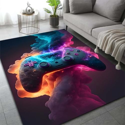 PEIHUODAN Dekorative Teppiche Für Spielzimmer Von Jugendlichen Mädchen, Moderne Gaming-Atmosphäre Fußmatten, Wohnzimmer Kinderzimmer Bettrand Weiche rutschfeste Teppiche (Farbe 6,160x230cm) von PEIHUODAN
