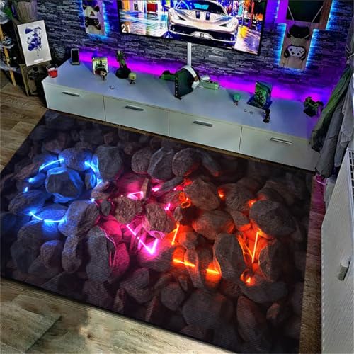PEIHUODAN Gaming-Teppiche, Dekorative Für Gaming-Zimmer Von Jugendlichen-Jungen, Coole Graffiti Fußmatte, Schlafzimmer Wohnzimmer Bereich Teppich Für Kinderzimmer E-Sport Zimmer (Farbe 6,120x160cm) PEIHUODAN Gaming-Teppiche, Dekorative Für Gaming-Zimmer Von Jugendlichen-Jungen, Coole Graffiti Fußmatte, Schlafzimmer Wohnzimmer Bereich Teppich Für Kinderzimmer E-Sport Zimmer (Farbe 6,120x160cm) von PEIHUODAN