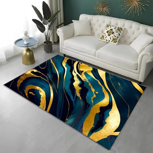 PEIHUODAN Marmor Teppich Wohnzimmer Dekoration Flauschiger Bereich Teppich Schlafzimmer Arbeitszimmer Flur Super Saugfähig rutschfeste Badematte, 160x200 cm, Color 2 PEIHUODAN Marmor Teppich Wohnzimmer Dekoration Flauschiger Bereich Teppich Schlafzimmer Arbeitszimmer Flur Super Saugfähig rutschfeste Badematte, 160x200 cm, Color 2 von PEIHUODAN
