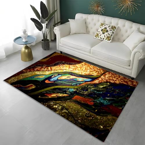 PEIHUODAN Marmor Teppich Wohnzimmer Dekoration Flauschiger Bereich Teppich Schlafzimmer Arbeitszimmer Flur Super Saugfähig rutschfeste Badematte, 160x230 cm, Color 1 PEIHUODAN Marmor Teppich Wohnzimmer Dekoration Flauschiger Bereich Teppich Schlafzimmer Arbeitszimmer Flur Super Saugfähig rutschfeste Badematte, 160x230 cm, Color 1 von PEIHUODAN