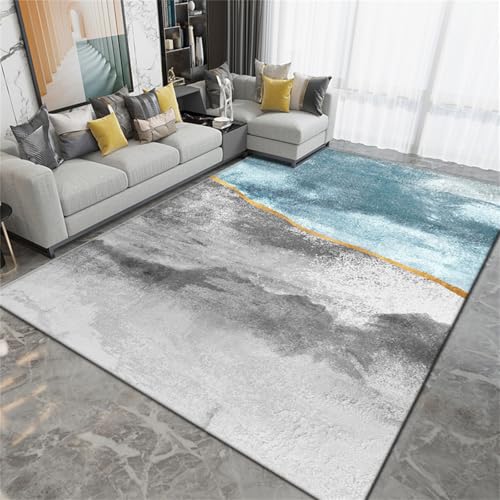 PEIHUODAN Minimalistischer Teppich Mit Geometrischen Linien Für Den Wohnbereich, Weicher Teppich Für Das Kinderzimmer Neben Dem Bett, Moderne Wohnaccessoire, rutschfeste Fußmatte (Farbe 3,100x120cm) PEIHUODAN Minimalistischer Teppich Mit Geometrischen Linien Für Den Wohnbereich, Weicher Teppich Für Das Kinderzimmer Neben Dem Bett, Moderne Wohnaccessoire, rutschfeste Fußmatte (Farbe 3,100x120cm) von PEIHUODAN