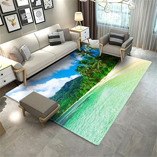 PEIHUODAN Palm Strand Wellen Boden Teppich Für Wohnzimmer Meer Landschaft 3D Teppiche Für Schlafzimmer Schwamm Bad Matte Große Lounge Teppich Flur Matte Decor Spielplatz Teppich (Farbe 4,120x160 cm) PEIHUODAN Palm Strand Wellen Boden Teppich Für Wohnzimmer Meer Landschaft 3D Teppiche Für Schlafzimmer Schwamm Bad Matte Große Lounge Teppich Flur Matte Decor Spielplatz Teppich (Farbe 4,120x160 cm) von PEIHUODAN