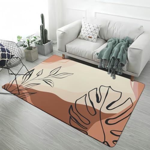 PEIHUODAN Teppich Wohnzimmer Kurze Haare Flauschig Einfachheit Geometrie Blüten Blätter Design, Weich Und rutschfest Teppich Geeignet Für Schlafzimmer, Arbeitszimmer, Badematte (Color 4,100x200 cm) PEIHUODAN Teppich Wohnzimmer Kurze Haare Flauschig Einfachheit Geometrie Blüten Blätter Design, Weich Und rutschfest Teppich Geeignet Für Schlafzimmer, Arbeitszimmer, Badematte (Color 4,100x200 cm) von PEIHUODAN
