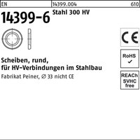 Scheibe en 14399-6 rund 33 (34x60x 5) Stahl 300 hv von PEINER