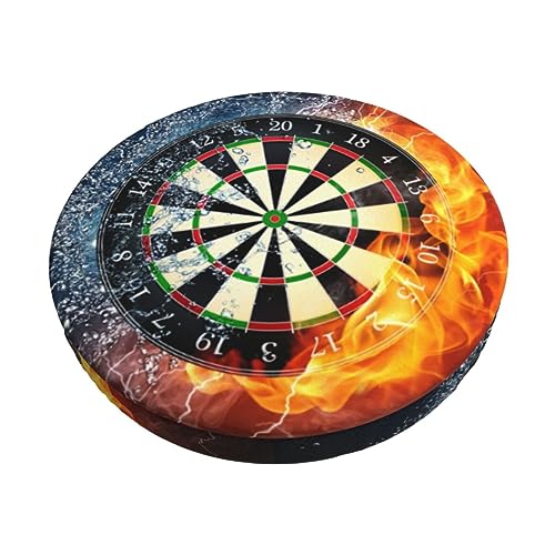 PEIXEN Dartscheiben-Hockerbezüge, runde Barhocker-Sitzbezüge, weicher Samt, waschbar, Stuhlbezug, elastische Barstuhlbezüge von PEIXEN