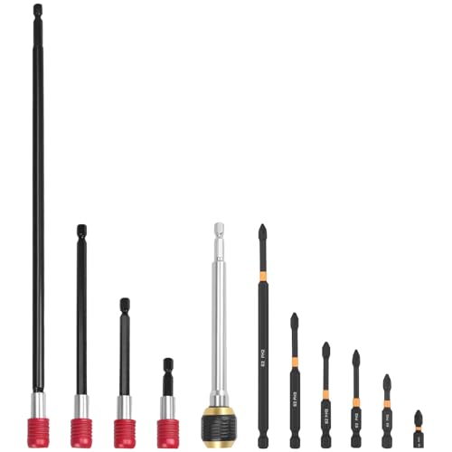 11-teiliges Bohrer Verlängerung Bit Verlängerung Magnetisch mit 1/4" Sechskantschaft Kohlenstoffstahl Bit Halterung Magnetisch für Haus, Autoreparatur, Industrie 11-teiliges Bohrer Verlängerung Bit Verlängerung Magnetisch mit 1/4" Sechskantschaft Kohlenstoffstahl Bit Halterung Magnetisch für Haus, Autoreparatur, Industrie von PEIZHIYC