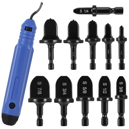 11PCS Handentgrater Set Metall Entgrater Werkzeug Universal mit Sechskant-Griffrohr-Expander Deburring Tool 360 ° Rotierender Entgratwerkzeuge für Kunststoff, Metall, Aluminium, PVC, Stahl, 3D Druck 11PCS Handentgrater Set Metall Entgrater Werkzeug Universal mit Sechskant-Griffrohr-Expander Deburring Tool 360 ° Rotierender Entgratwerkzeuge für Kunststoff, Metall, Aluminium, PVC, Stahl, 3D Druck von PEIZHIYC