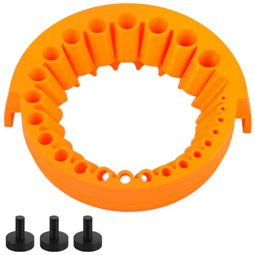 1PCS Bohrerschärfer Werkzeug New Drill Bit Sharpener Bohrerschärfer für Winkelschleifer Mehrzweck Bohrer Schleifhilfe Winkelschleifer für Bohrer mit Durchmessern von 2mm bis 13mm (1PCS, Orange) von PEIZHIYC