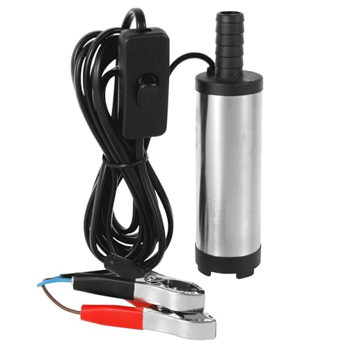 Edelstahl Tauchpumpe 12V DC Wasser Transfer Pumpe mit Filter Mesh Max 30L/min Ölpumpe Dieselpumpe für Diesel Öl Heizöl Wasser Auto Caravan Marine Boot Edelstahl Tauchpumpe 12V DC Wasser Transfer Pumpe mit Filter Mesh Max 30L/min Ölpumpe Dieselpumpe für Diesel Öl Heizöl Wasser Auto Caravan Marine Boot von PEIZHIYC