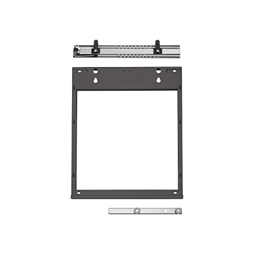 PEKA 200.2541.43 Küchenunterschrank-Auszug Slim mit Soft-Stopp Vollauszug, für schmalen Küchenschrank LH 610mm, Stahl anthrazit, Silber von PEKA