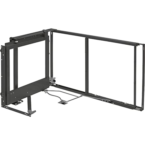 PEKA 300.0826.43 Links Eckschrank-Schwenkauszug Libell Magic Corner Standard, Richtung Soft-Stopp 900mm Stahl anthrazit, KB 900 mm von PEKA