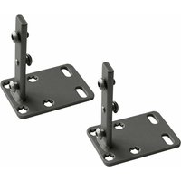 Fronthalter-Set kb 150 mm, Slim, Stahlblech Anthrazit - Peka Fronthalter-Set kb 150 mm, Slim, Stahlblech Anthrazit - Peka von PEKA