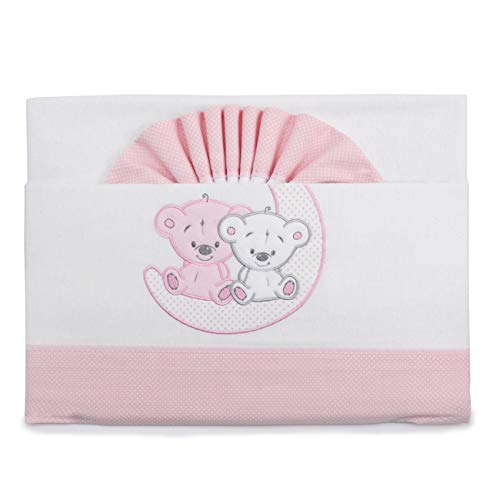 PEKITAS Bebe Flanell-Bettwäsche-Set, 3-teilig, für Kinderbett, 60 x 120 cm, 100% Baumwolle, Rosa, hergestellt in Portugal PEKITAS Bebe Flanell-Bettwäsche-Set, 3-teilig, für Kinderbett, 60 x 120 cm, 100% Baumwolle, Rosa, hergestellt in Portugal von PEKITAS