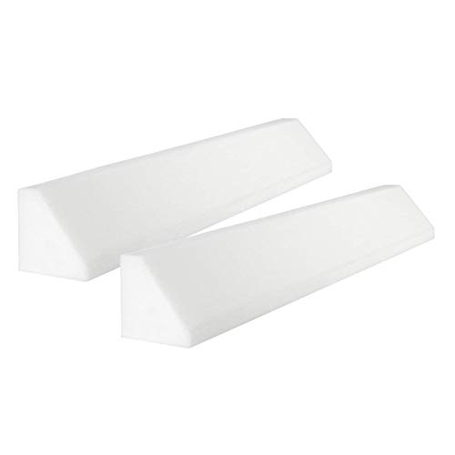 PEKITAS Bettgitter Sicherheitsgeländer Schaumstoff Rausfallschutz Babys Kinder Länge 120 cm Montessori-Betten Packung it 2 Stück Weiß von PEKITAS