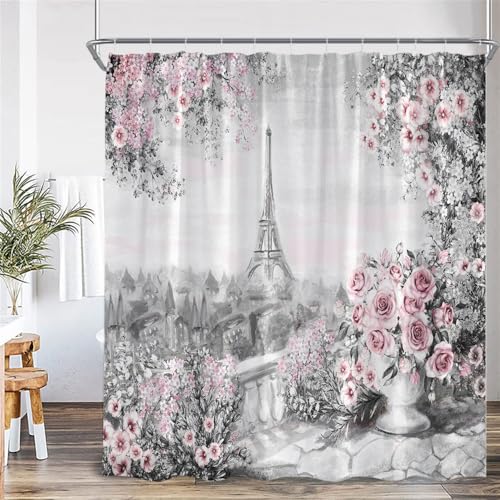 Duschvorhang, Kunst-Polyester-Stoff, Badezimmer-Vorhang, Dekor, 1189BL, 240 x 180 cm, 94 x 70 Zoll von PEKMAR