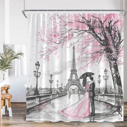 PEKMAR Duschvorhang, Kunst, Polyestergewebe, Badezimmer-Dekor, 938MC, 240 x 180 cm, 94 x 70 Zoll von PEKMAR