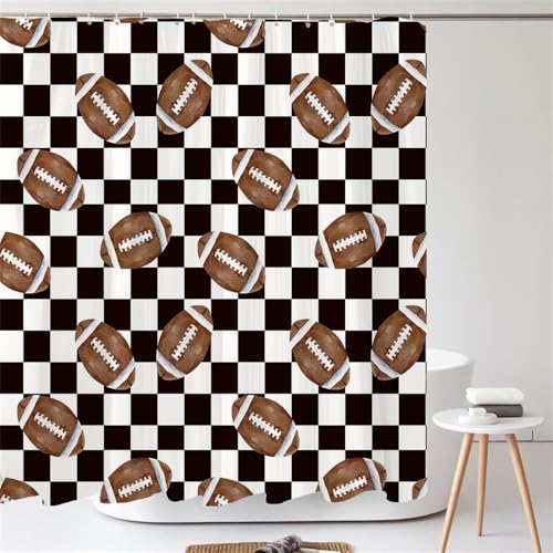 PEKMAR Duschvorhang Wasserdicht Polyester Jungenzimmer Dekor Vorhang Duschvorhänge Badewannenvorhang Mit Haken, DX7932, B150xH180cm von PEKMAR