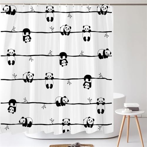PEKMAR Duschvorhang Wasserdicht Polyester Jungenzimmer Dekor Vorhang Duschvorhänge Badewannenvorhang Mit Haken,JK7103,B120xH180cm von PEKMAR