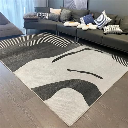 PEKMAR Wohnzimmerteppich, einfacher und verdickter Sofa-Couchtisch-Teppich, Nachttisch-Fußmatten für Haushalt, Schlafzimmer, Heimdekoration, 14,140 x 200 cm von PEKMAR