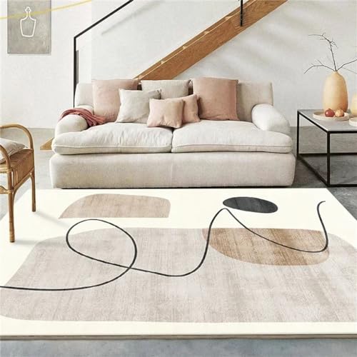 PEKMAR Wohnzimmerteppich, einfacher und verdickter Sofa-Couchtisch-Teppich, Nachttisch-Fußmatten für Haushalt, Schlafzimmer, Heimdekoration, 30,120 x 160 cm von PEKMAR