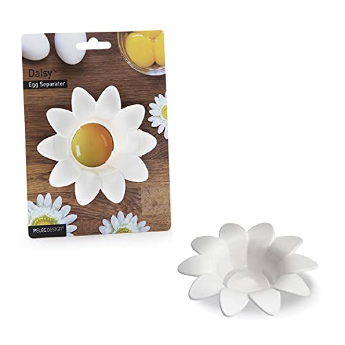 PELEG DESIGN - Daisy Eitrenner - Der schöne Blumen-Eitrenner zum Backen | Praktischer Eigelb-Trenner aus Kunststoff | Yolk Egg Separator | Geschenk zu Weihnachten, Ostern, Geburtstag, Valentinstag von PELEG DESIGN