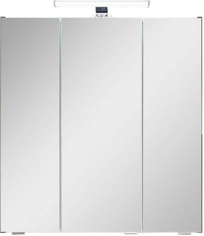 Saphir Badezimmerspiegelschrank Quickset 945 Badschrank, 3 Spiegeltüren, 6 Einlegeböden, 65 cm breit inkl. LED-Beleuchtung, Türdämpfer, Schalter-/Steckdosenkombination Saphir Badezimmerspiegelschrank Quickset 945 Badschrank, 3 Spiegeltüren, 6 Einlegeböden, 65 cm breit inkl. LED-Beleuchtung, Türdämpfer, Schalter-/Steckdosenkombination von Saphir