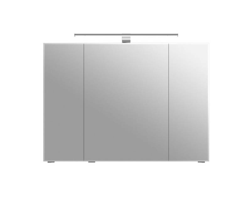 PELIPAL Badmöbel-Set Bad Möbel mit Spiegelschrank und LED Beleuchtung in Weiß Glanz von PELIPAL
