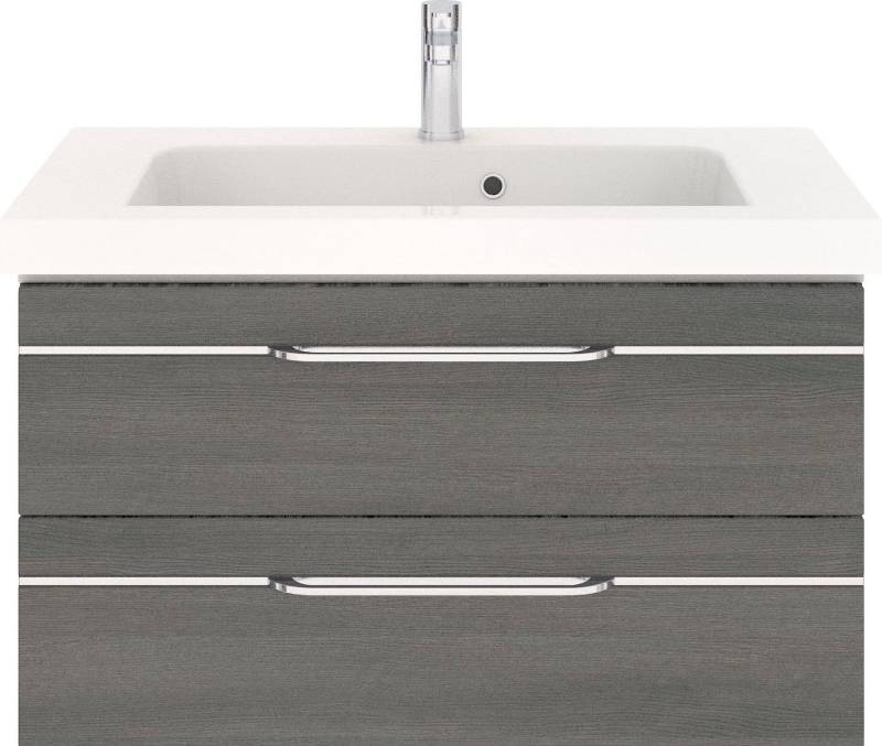 Saphir Badmöbel-Set Balto Sprint Waschplatz mit Mineralmarmor-Waschtisch, 92 cm breit, (1-St), Waschtisch und Unterschrank, inkl. Türdämpfer, mit 2 Schubladen von Saphir