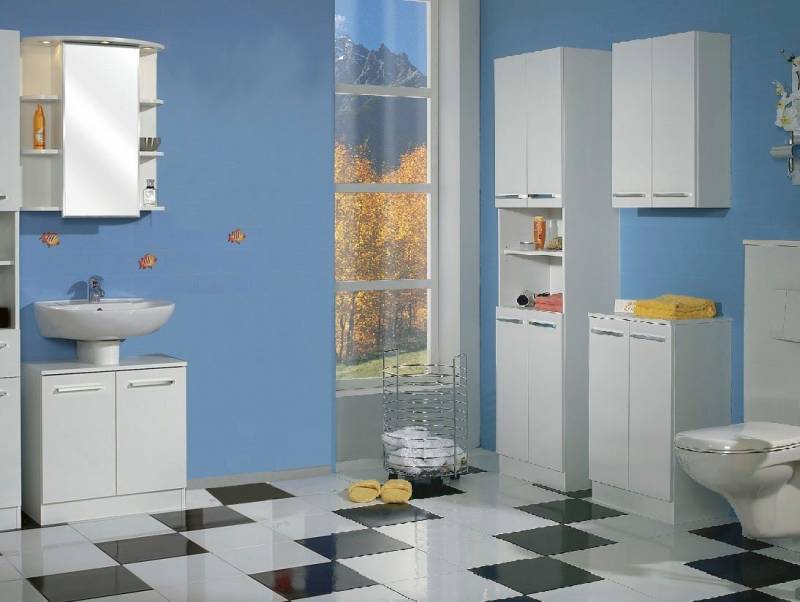 Saphir Badmöbel-Set Quickset 335 5-teilig, Waschbeckenunterschrank mit LED-Spiegelschrank, (5-St), Hochschrank, Unterschrank, Hängeschrank, inkl. Türdämpfer, 11 Türen von Saphir