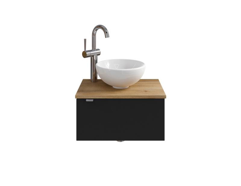 PELIPAL Badmöbel-Set Waschtisch-Set Serie 6915: Keramik-Aufsatzbecken und Unterschrank von PELIPAL