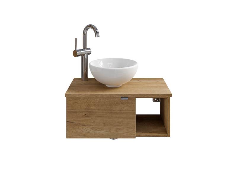 PELIPAL Waschtisch Moderne Badmöbel Set mit Keramik-Waschtisch und Unterschrank von PELIPAL