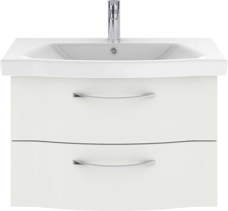 Saphir Badmöbel-Set 6005 Sprint Keramik-Waschtisch, 82 cm breit, (1-St), Waschplatz inkl. Türdämpfer, 2 Schubladen, Waschtisch von Saphir