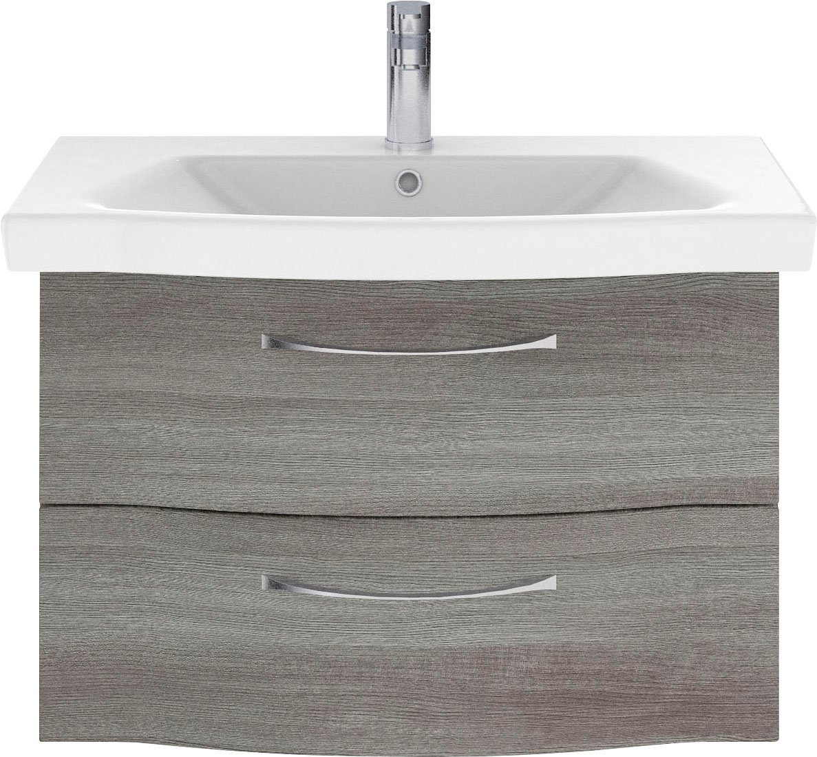Saphir Badmöbel-Set 6005 Sprint Keramik-Waschtisch, 82 cm breit, (1-St), Waschplatz inkl. Türdämpfer, 2 Schubladen, Waschtisch von Saphir