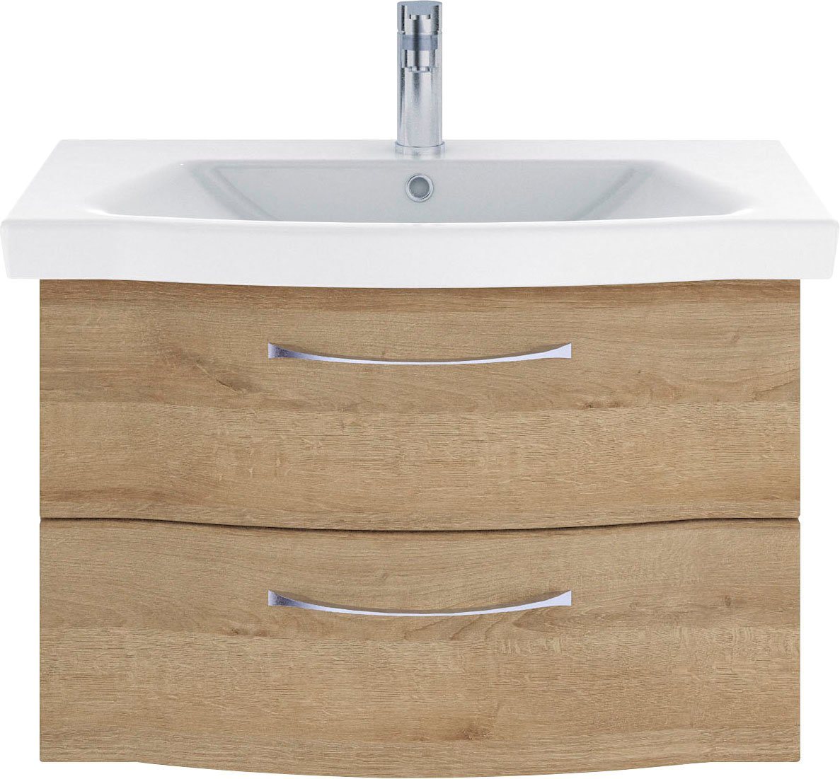 Saphir Badmöbel-Set 6005 Sprint Keramik-Waschtisch, 82 cm breit, (1-St), Waschplatz inkl. Türdämpfer, 2 Schubladen, Waschtisch von Saphir