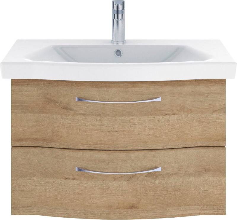 Saphir Badmöbel-Set 6005 Sprint Keramik-Waschtisch, 82 cm breit, (1-St), Waschplatz inkl. Türdämpfer, 2 Schubladen, Waschtisch von Saphir