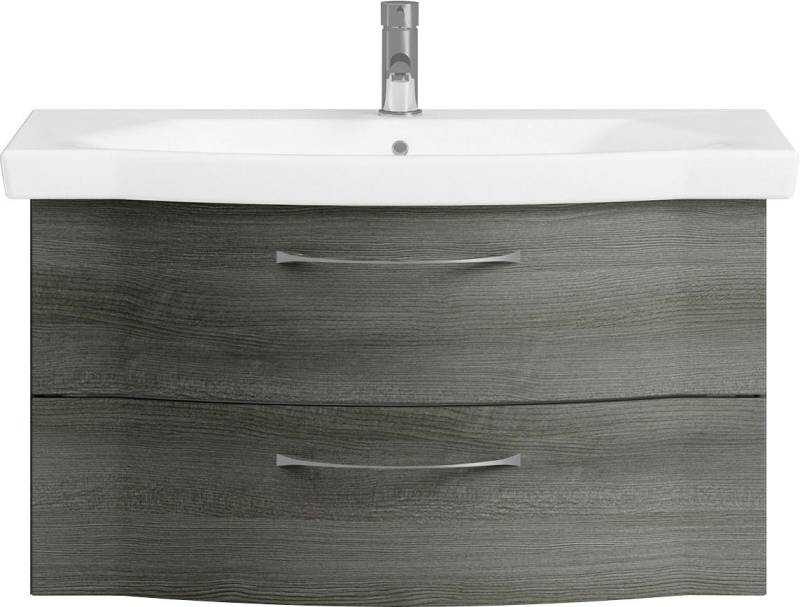 Saphir Badmöbel-Set 6005 Sprint Keramik-Waschtisch, 97 cm breit, (1-St), Waschplatz inkl. Türdämpfer, 2 Schubladen, Waschtisch Set von Saphir