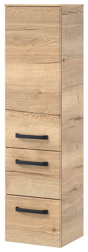 PELIPAL Badmöbel-Set Serie 4010 Midischrank Halifax Eiche quer NB 30 cm von PELIPAL
