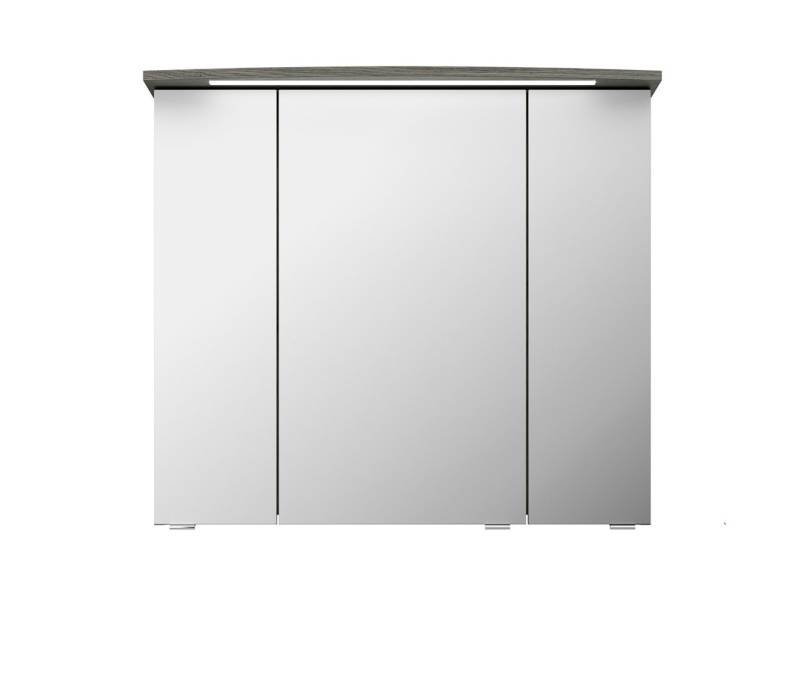 PELIPAL Badmöbel-Set Serie 4010 Spiegelschrank Korpusfarbe Graphit Str. quer NB 82 cm von PELIPAL