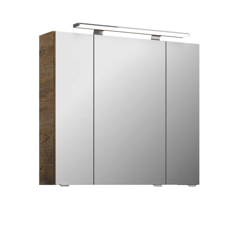 PELIPAL Badmöbel-Set Serie 4010 Spiegelschrank Eiche Ribbeck quer NB 80 cm von PELIPAL