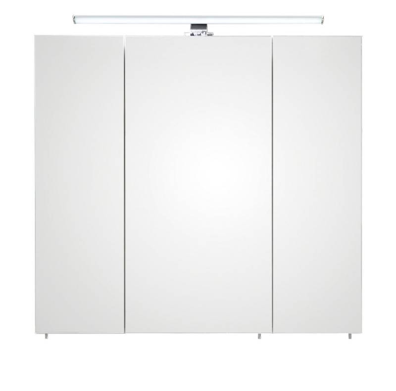 PELIPAL Badmöbel-Set Serie 3006 Spiegelschrank Korpus Schneeweiß Glanz 80 cm von PELIPAL