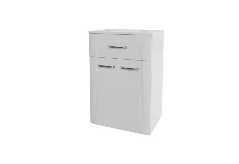 PELIPAL Badmöbel-Set Serie 3006 Unterschrank Front Weiß Hochglanz 50 cm von PELIPAL