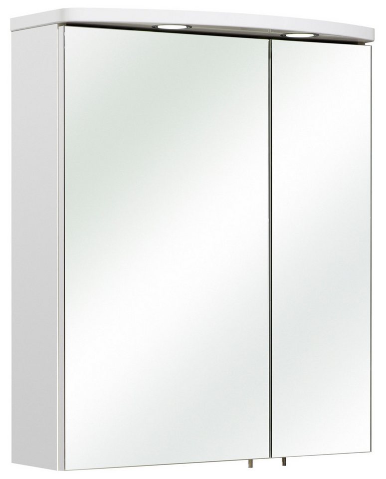 PELIPAL Badmöbel-Set Serie 3006 Spiegelschrank Korpus Schneeweiß Glanz 60 cm von PELIPAL