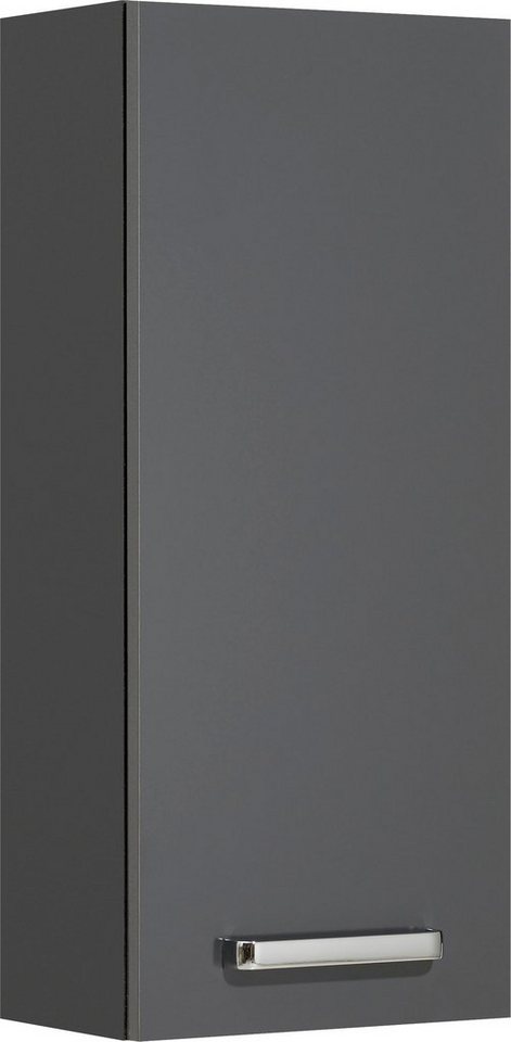 Saphir Hängeschrank Quickset Wand-Badschrank 25 cm breit mit 1 Tür und 2 Einlegeböden Badezimmer-Hängeschrank inkl. Türdämpfer, Griffe in Chrom Glanz von Saphir